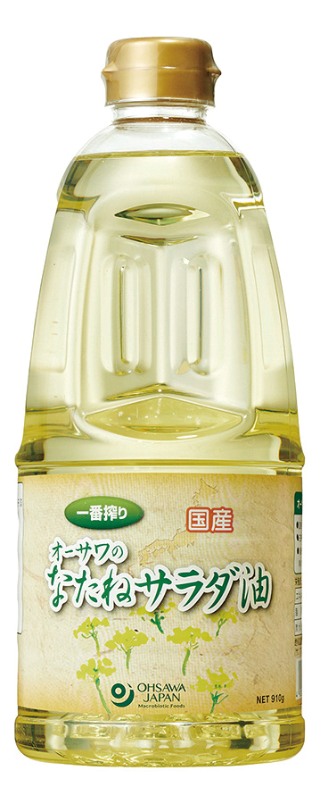 001529 オーサワの国産なたねサラダ油 910g: 食品