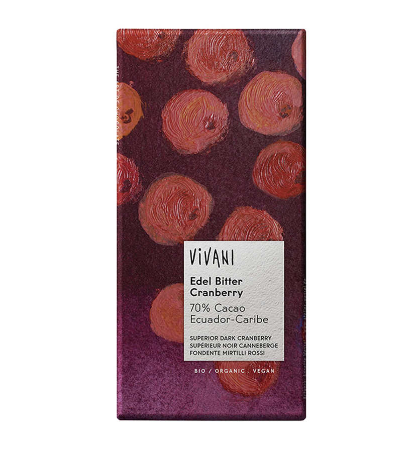 ViVANI　オーガニックダークチョコレートクランベリー【販売期間：11月1日～3月31日予定】
