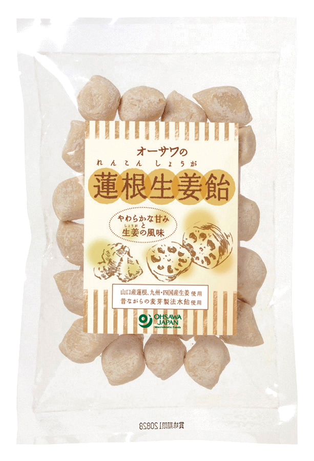 オーサワの蓮根生姜飴（切飴）【販売期間：10月1日～6月30日予定】
