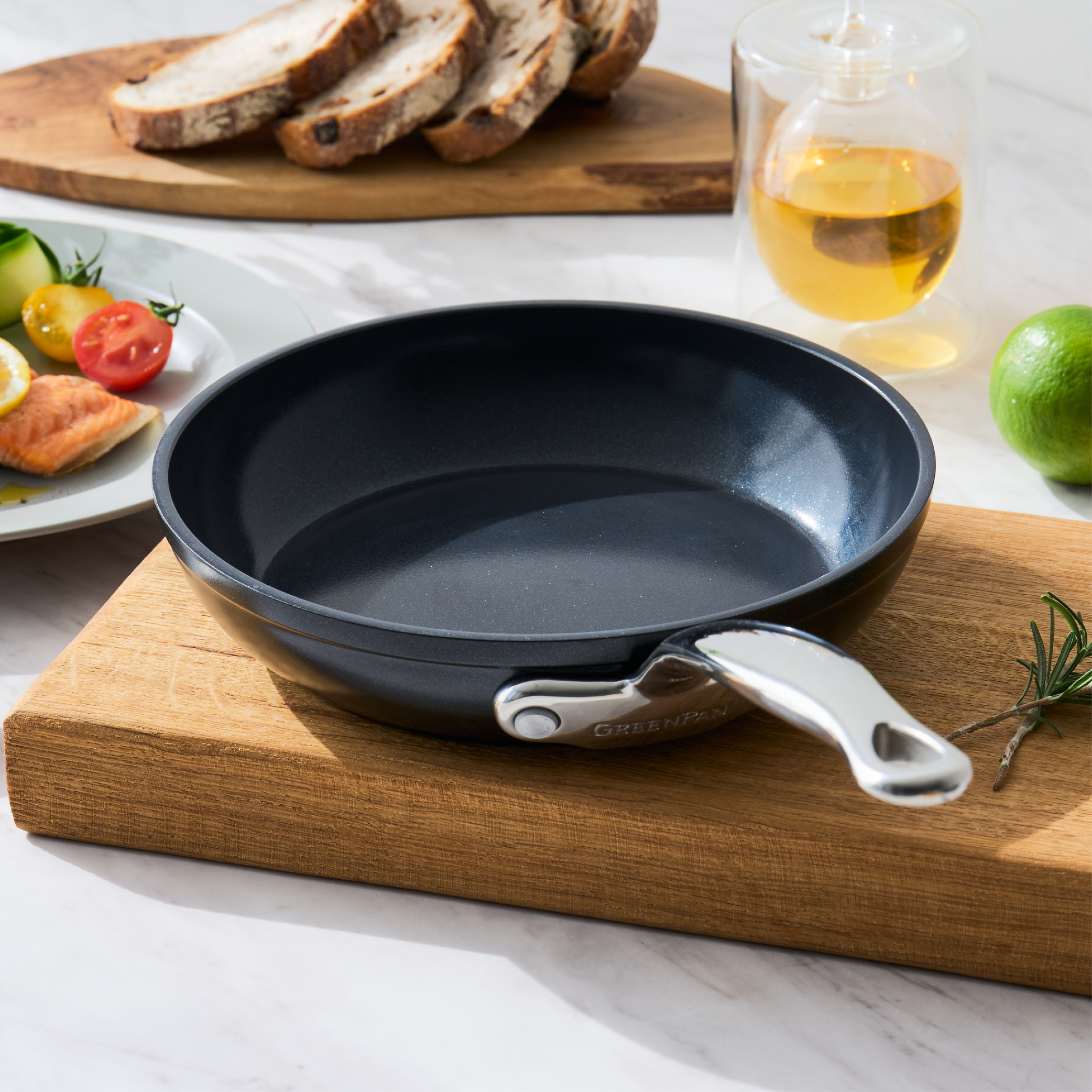 【リマ特選直送品】　ゼンケン　グリーンパン　バルセロナプロ　フライパン　24㎝