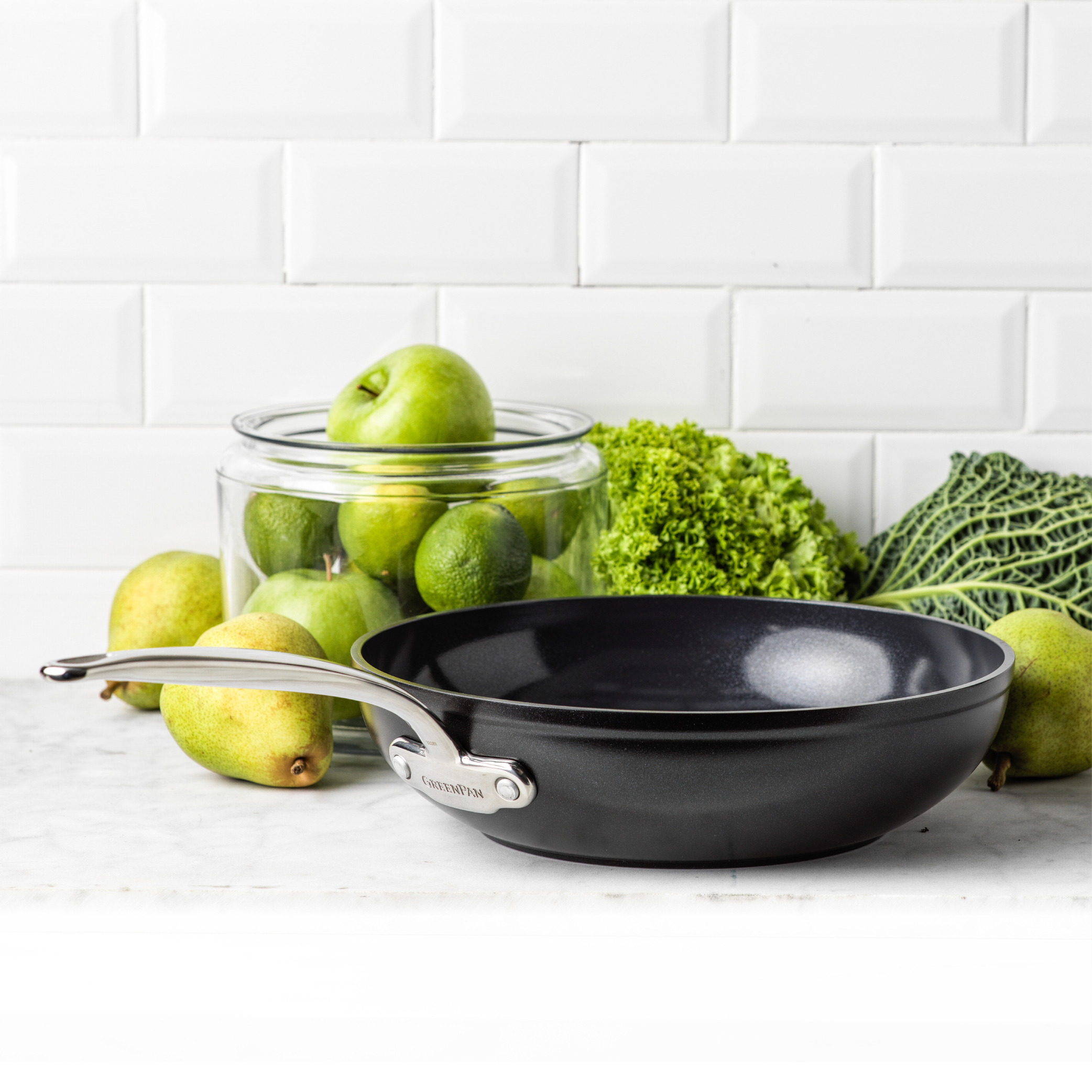 【リマ特選直送品】 ゼンケン グリーンパン バルセロナプロ ウォックパン 28cm