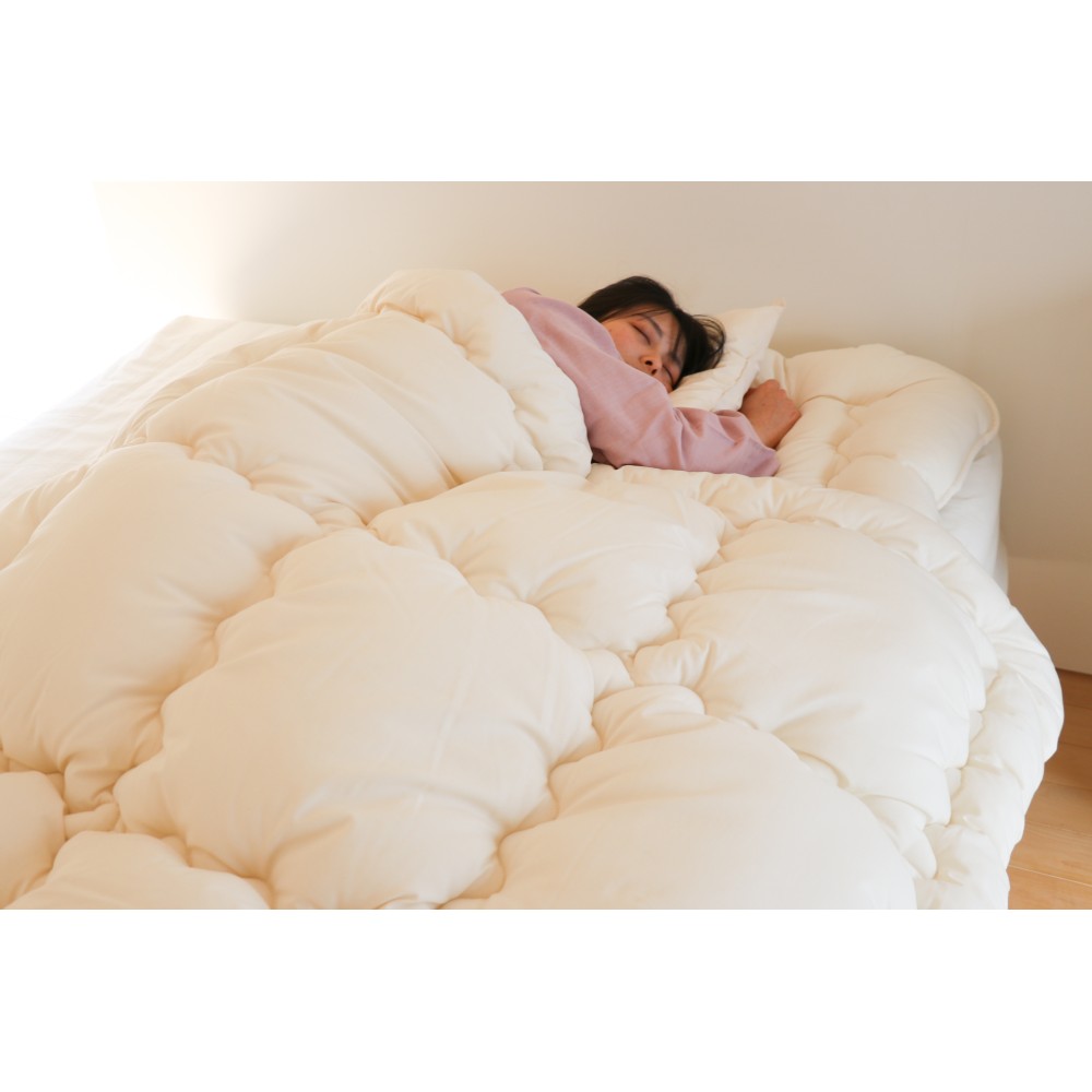 【リマ特選直送品】まるっと洗えるふとん２点セット(掛ふとん・敷ふとん)　シングル