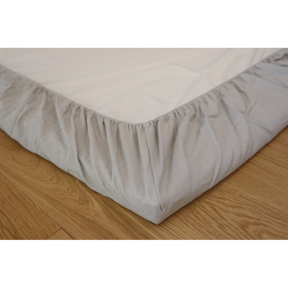 【リマ特選直送品】播州織あったか起毛フィットシーツ　そば　シングル