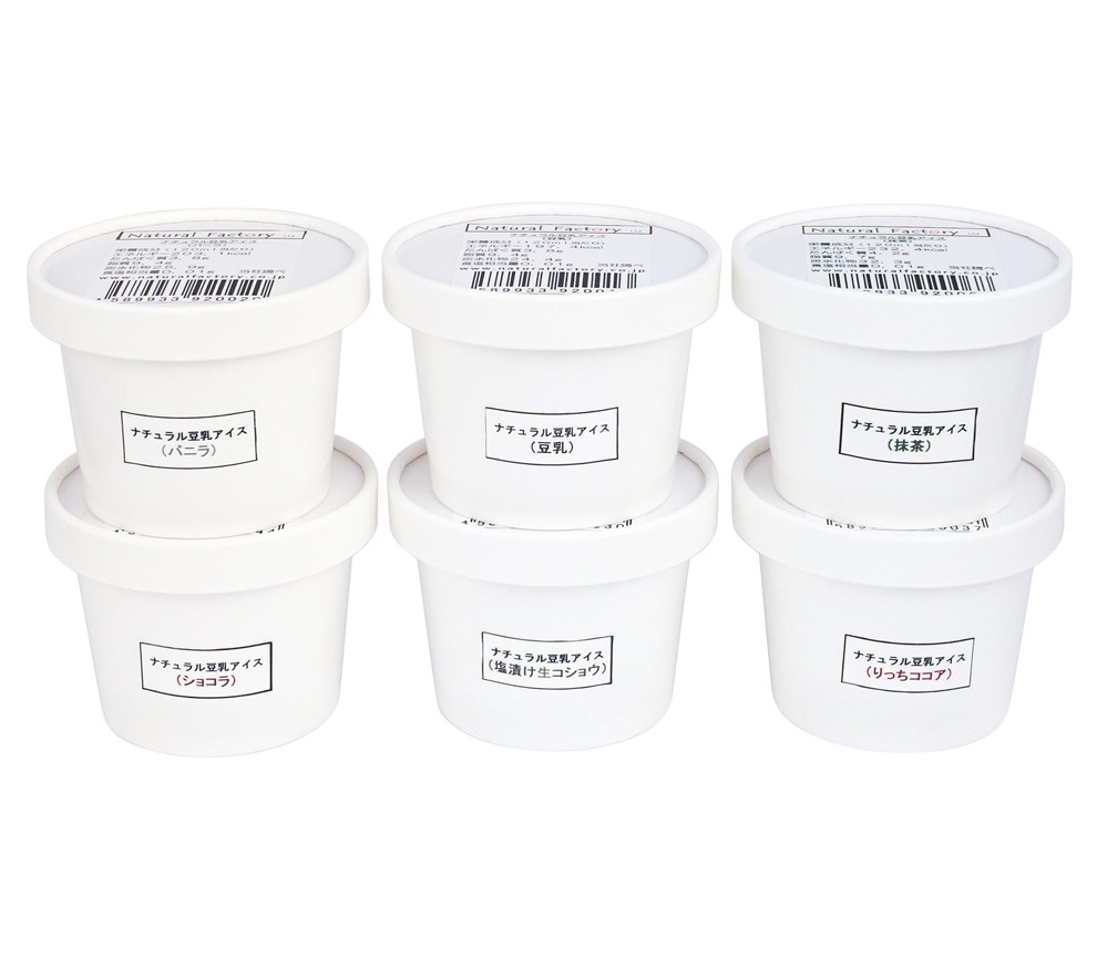 【リマ特選直送品】ナチュラルファクトリー　ナチュラル豆乳アイス　定番6種セット