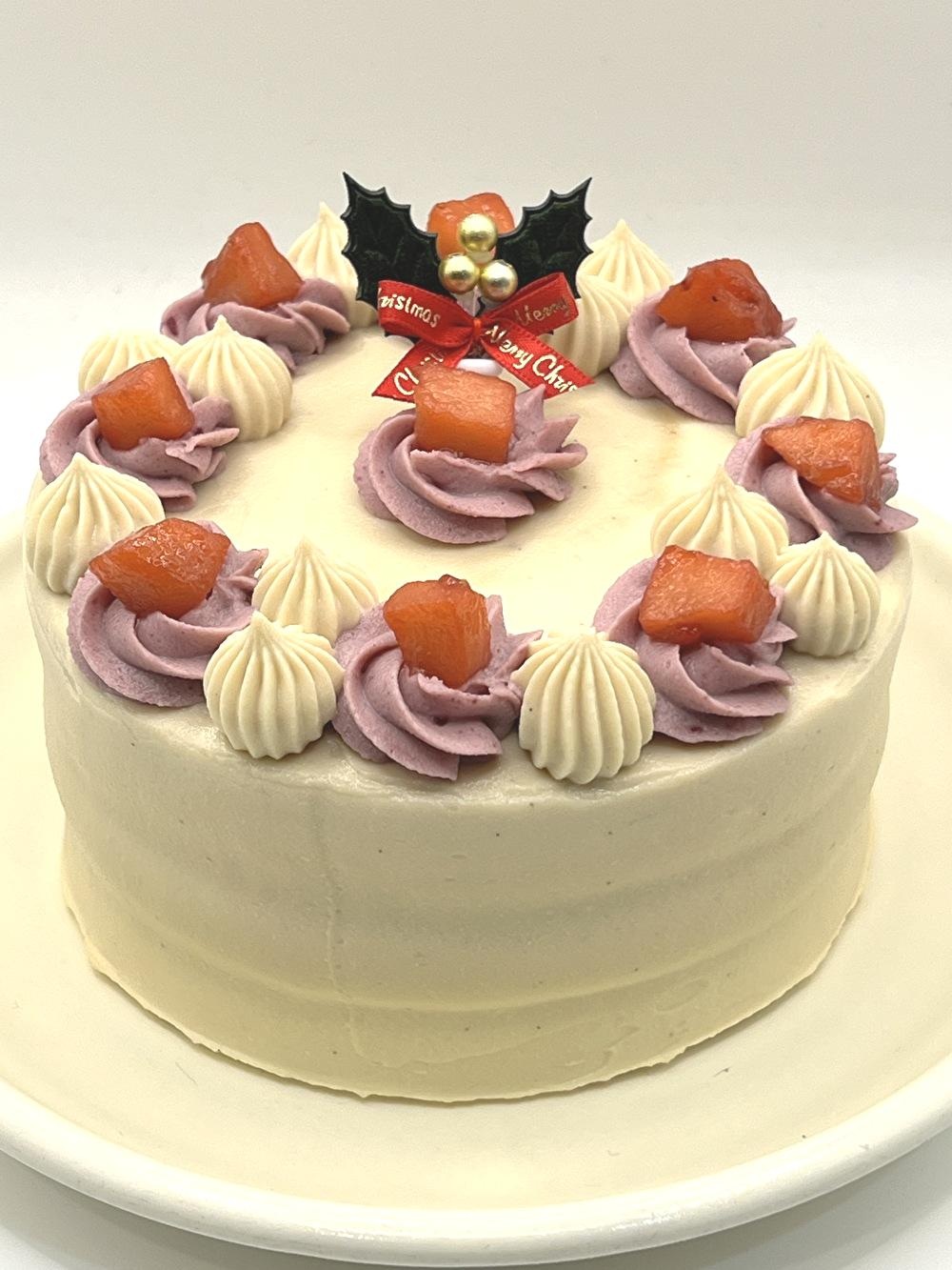 【リマ特選直送品】小布施りんごと有機いちごのクリスマスケーキ