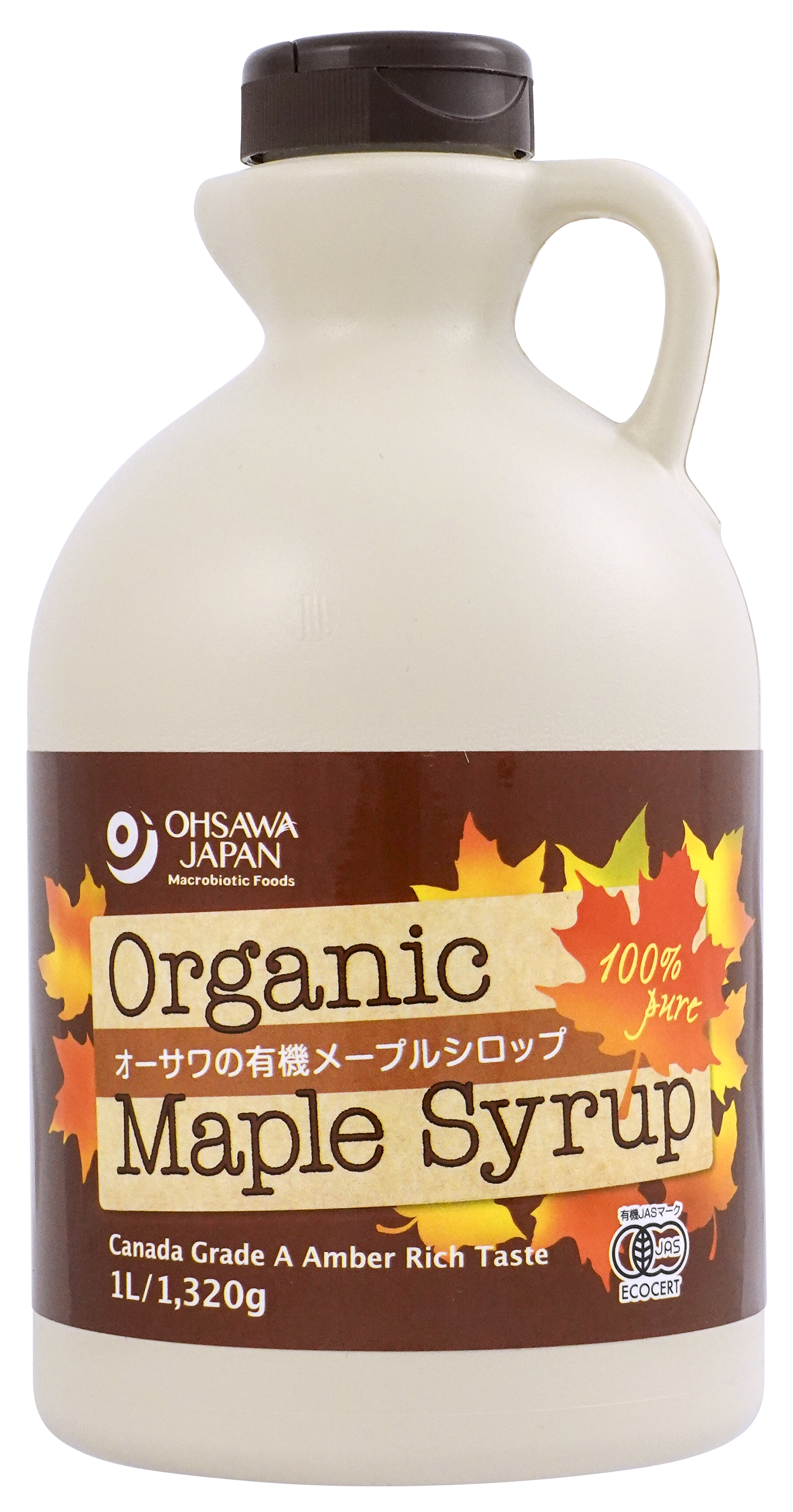 オーサワの有機メープルシロップ　アンバー（リッチテイスト）プラボトル