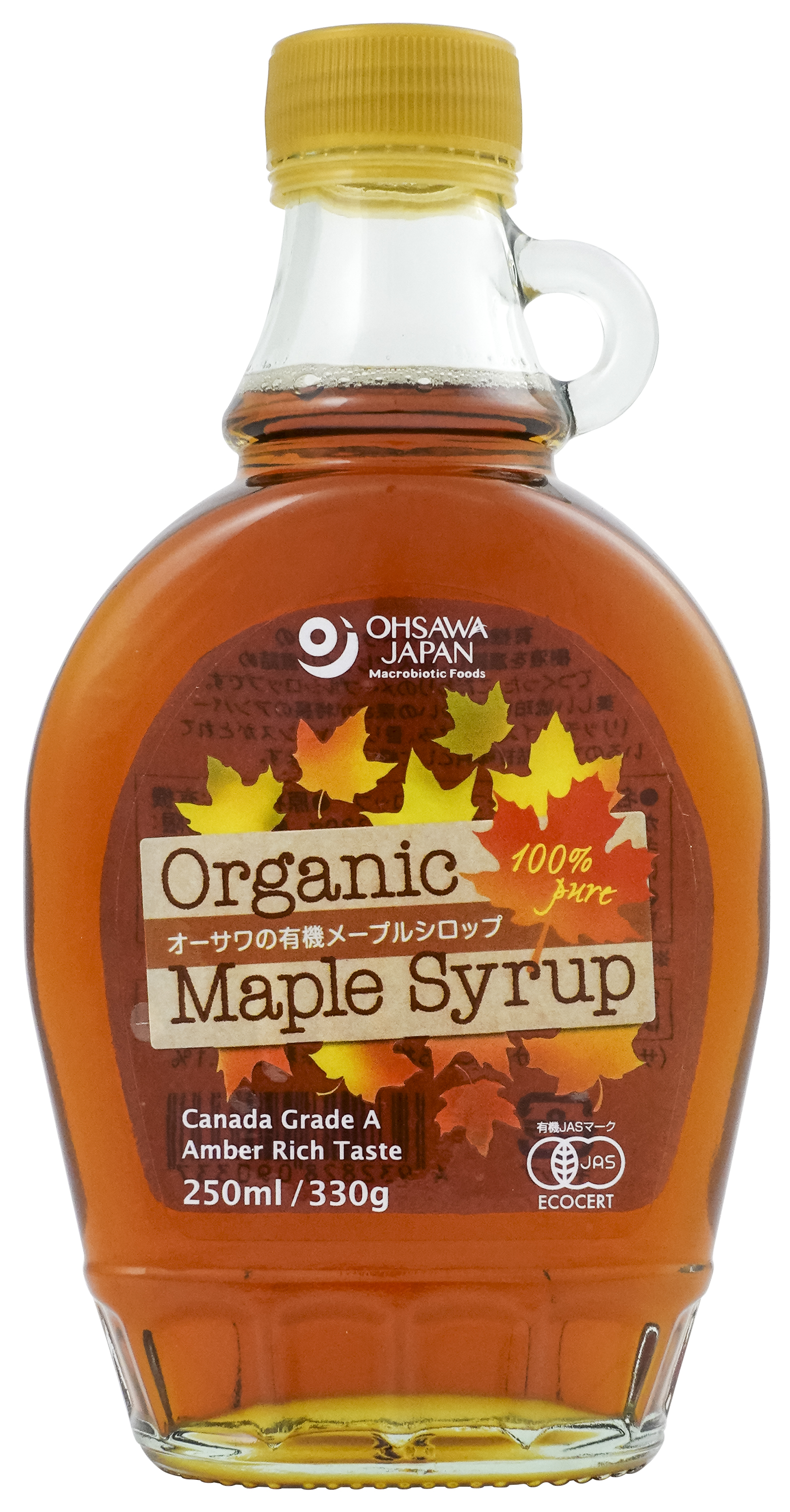 オーサワの有機メープルシロップ　アンバー（リッチテイスト）　ビン