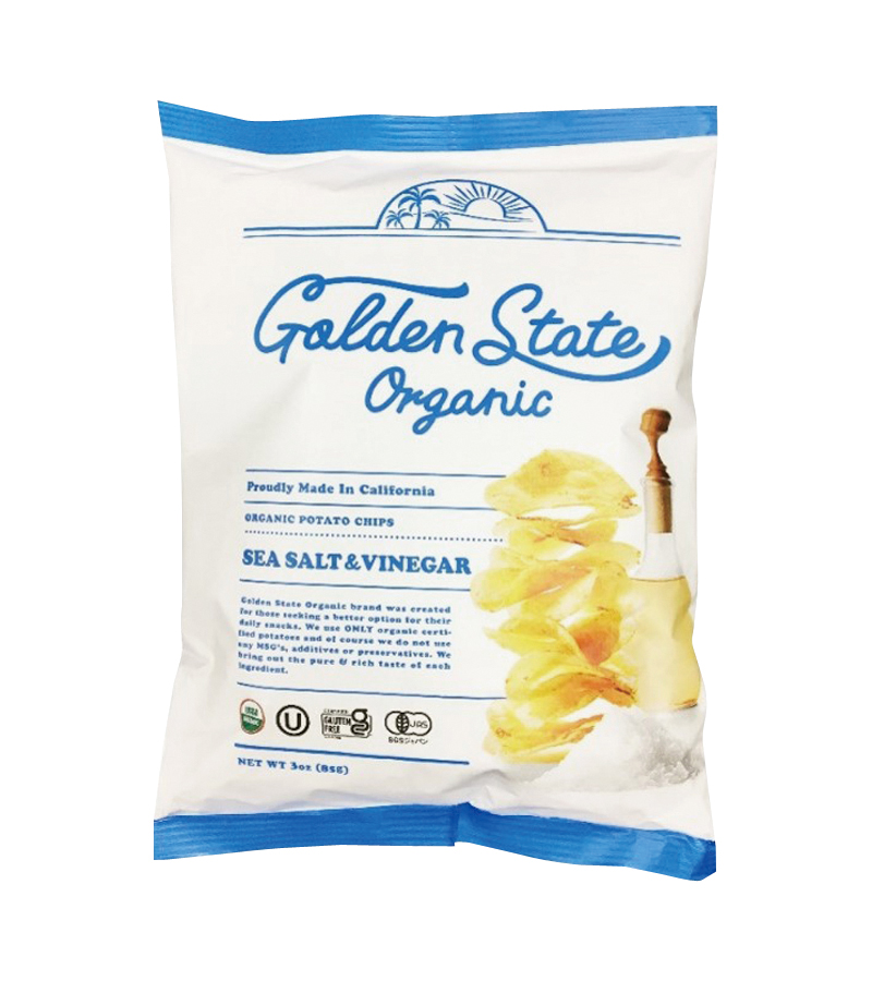 オーガニックポテトチップス　シーソルト＆ビネガー