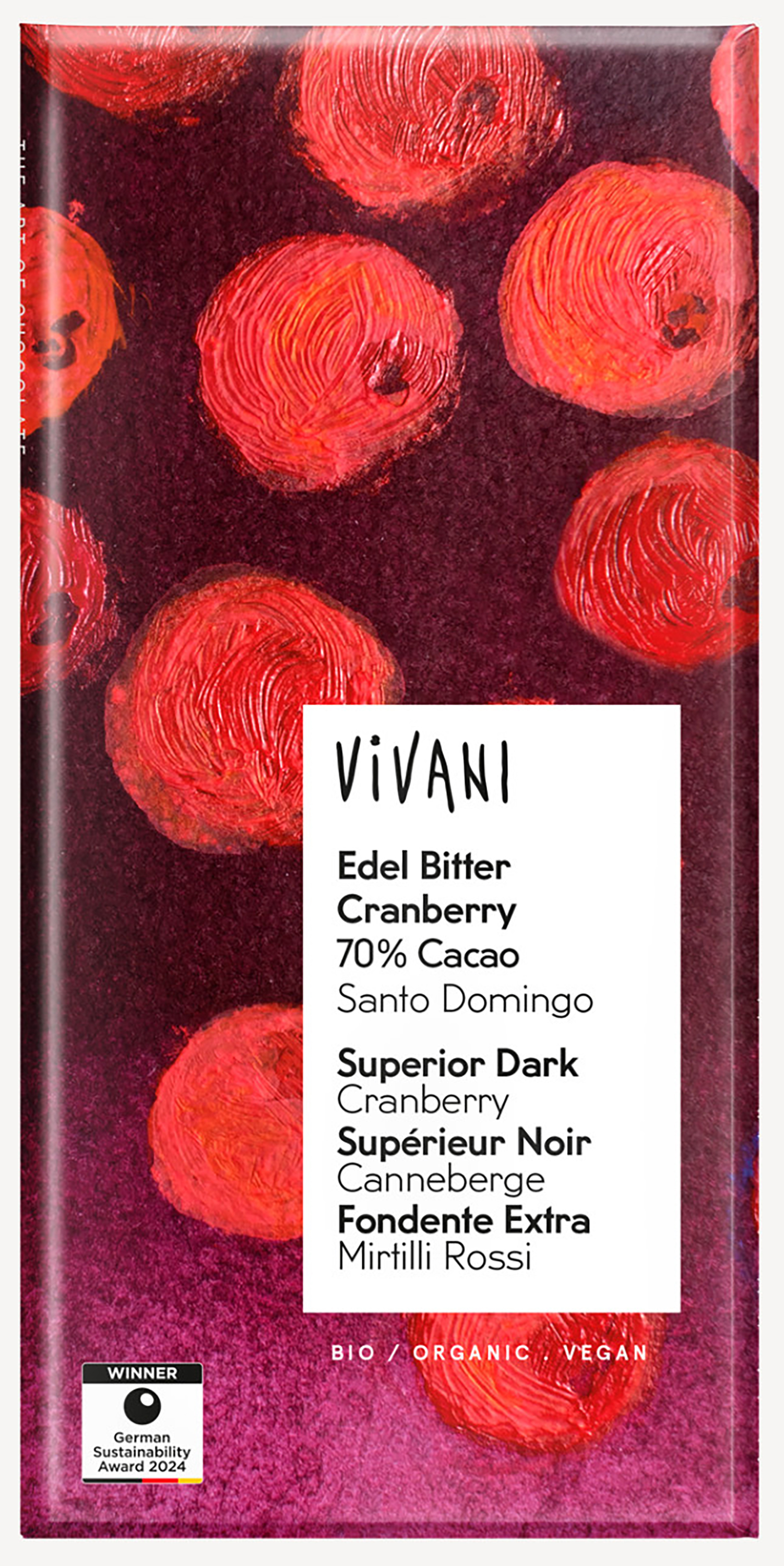 ViVANI オーガニックダークチョコレート クランベリー