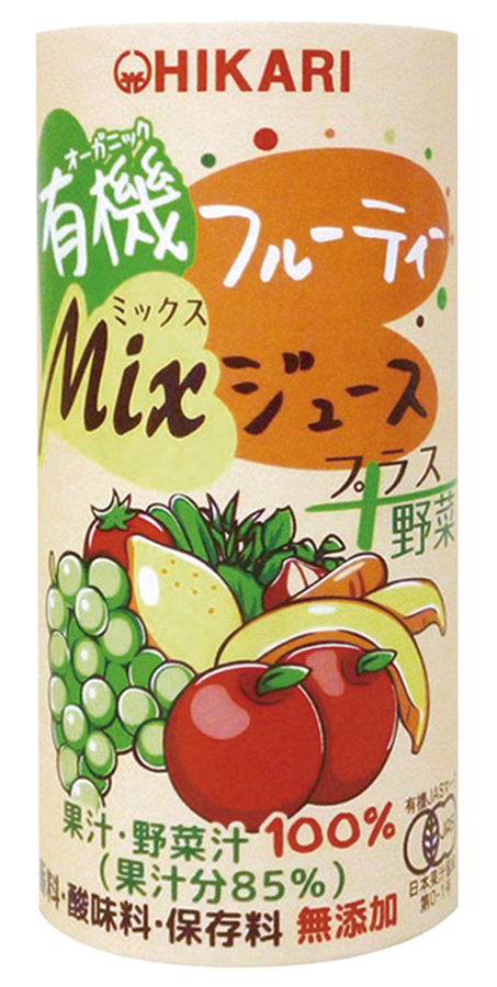 ヒカリ 有機フルーティ-Mixジュース プラス野菜