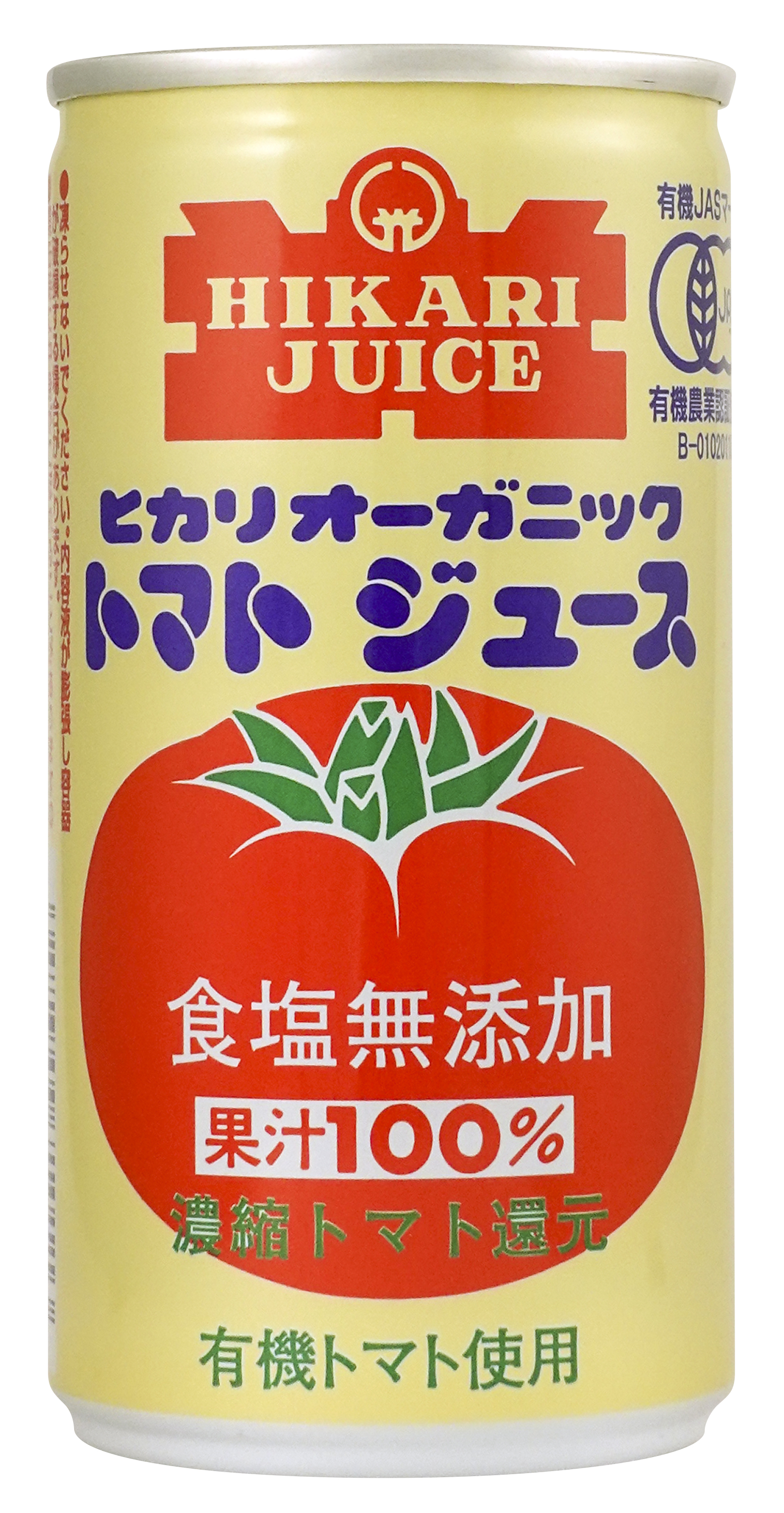 ヒカリ　オーガニックトマトジュース（食塩無添加）