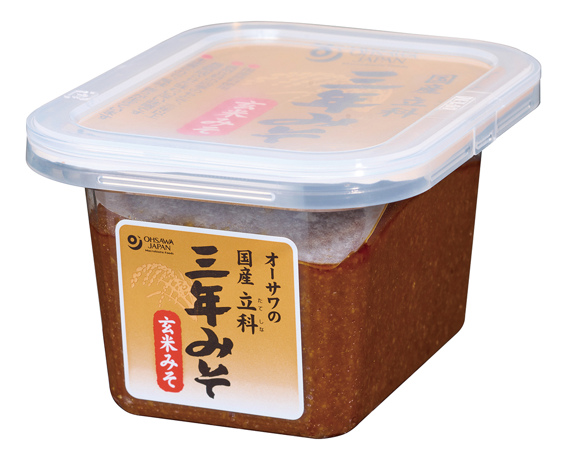 オーサワの国産立科三年みそ（玄米）