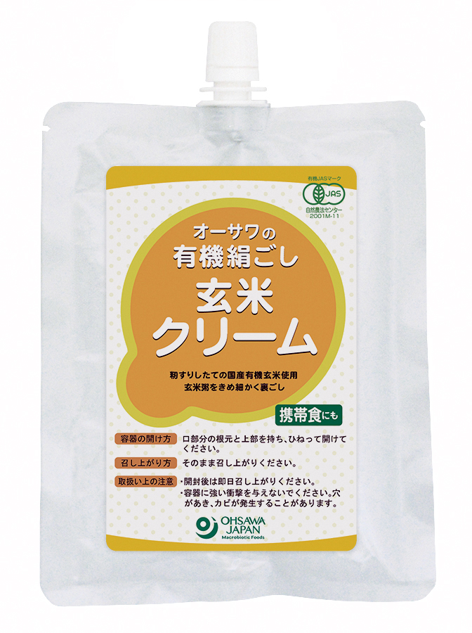 有機絹ごし玄米クリーム(チューブ容器入り)