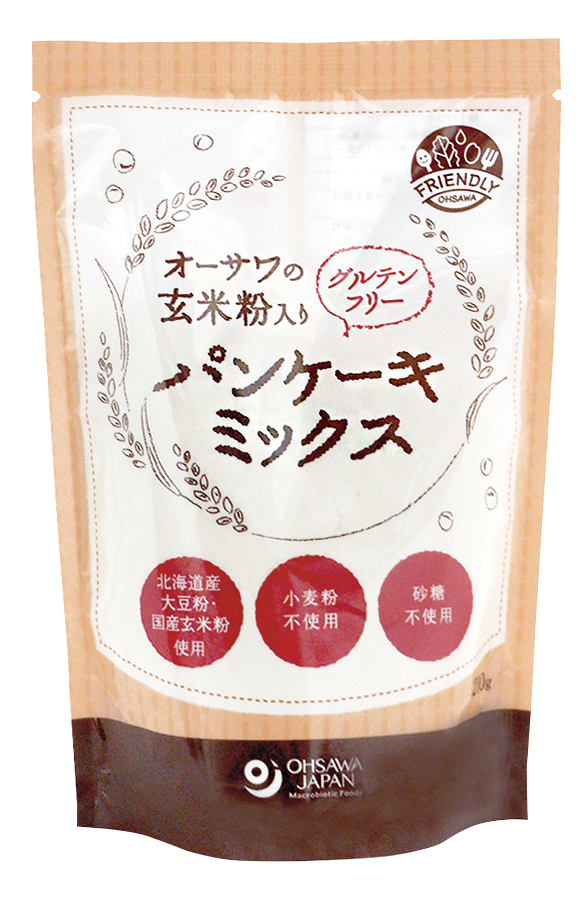 ※中止※オーサワの玄米粉入りグルテンフリーパンケーキミックス　（仕様変更品 9584あり）