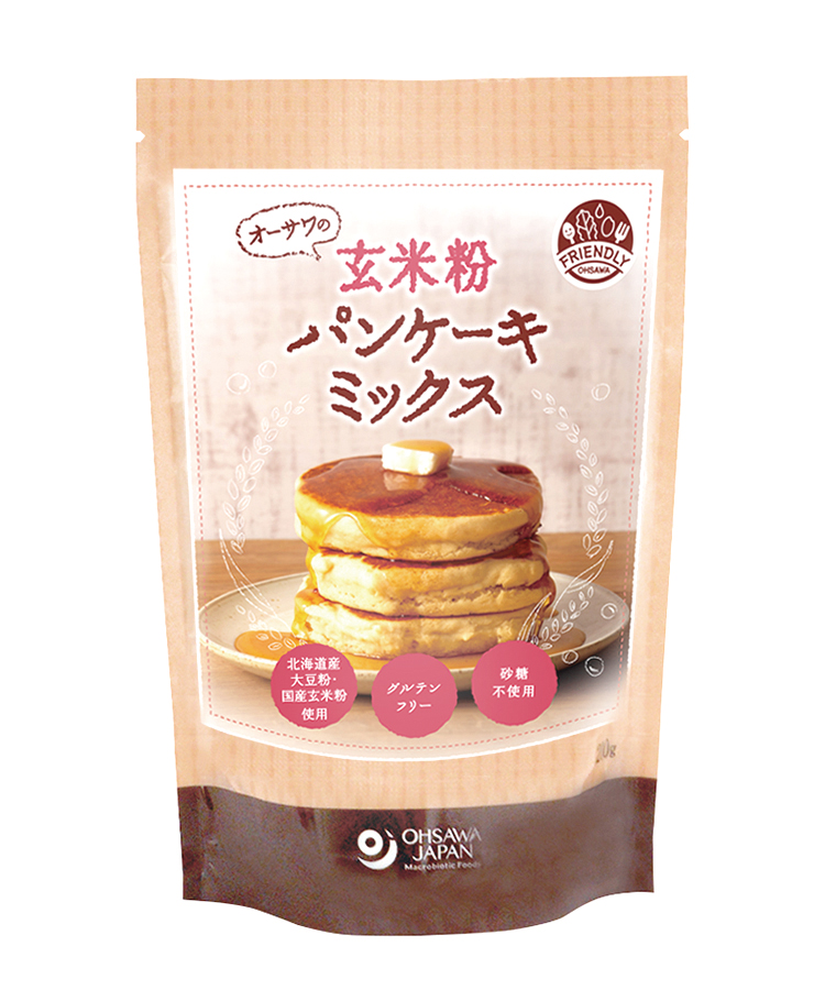 オーサワの玄米粉パンケーキミックス