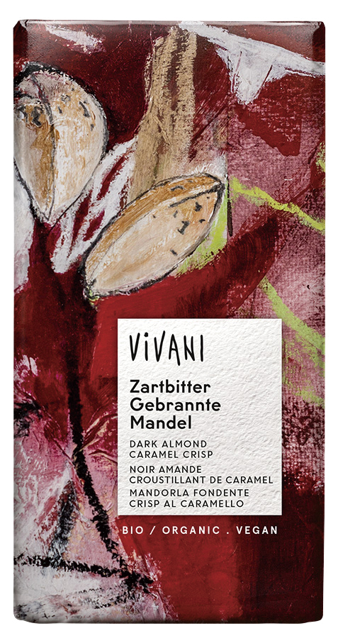 ※中止※ViVANIオーガニックダークチョコレート アーモンド　キャラメルクリスプ