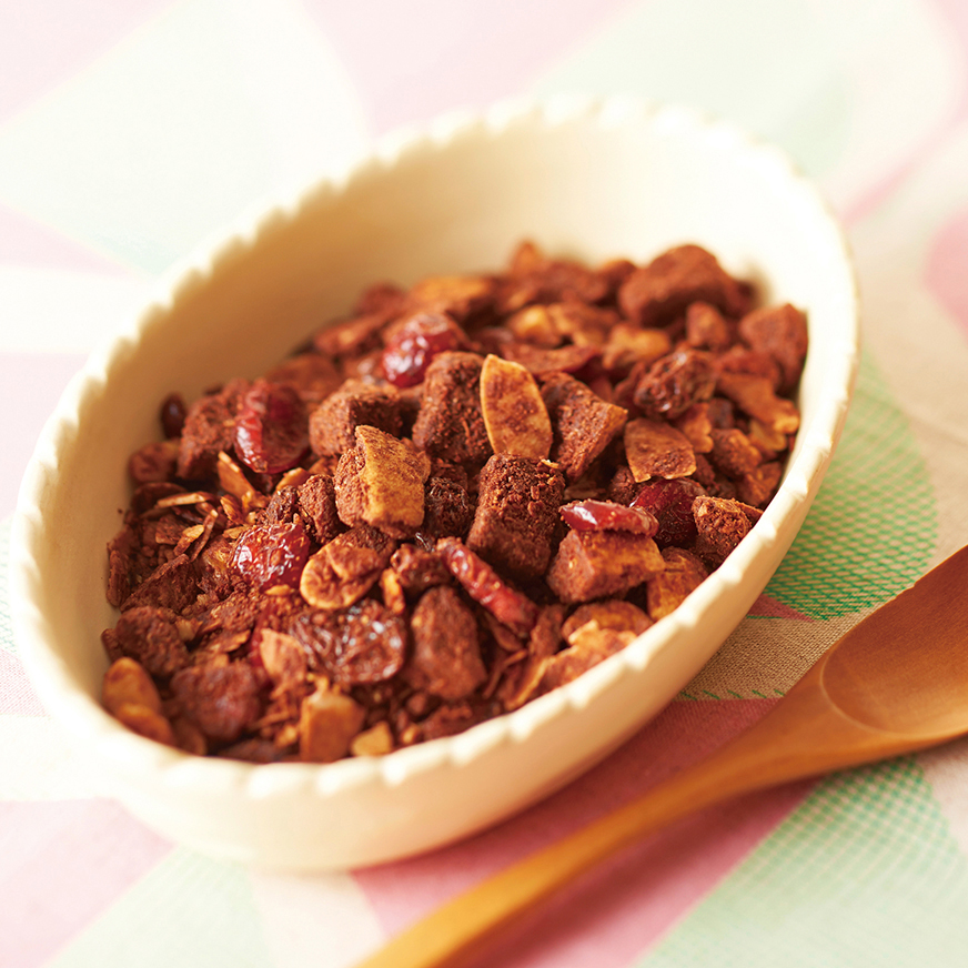 【レシピ】車麩のココアグラノーラ