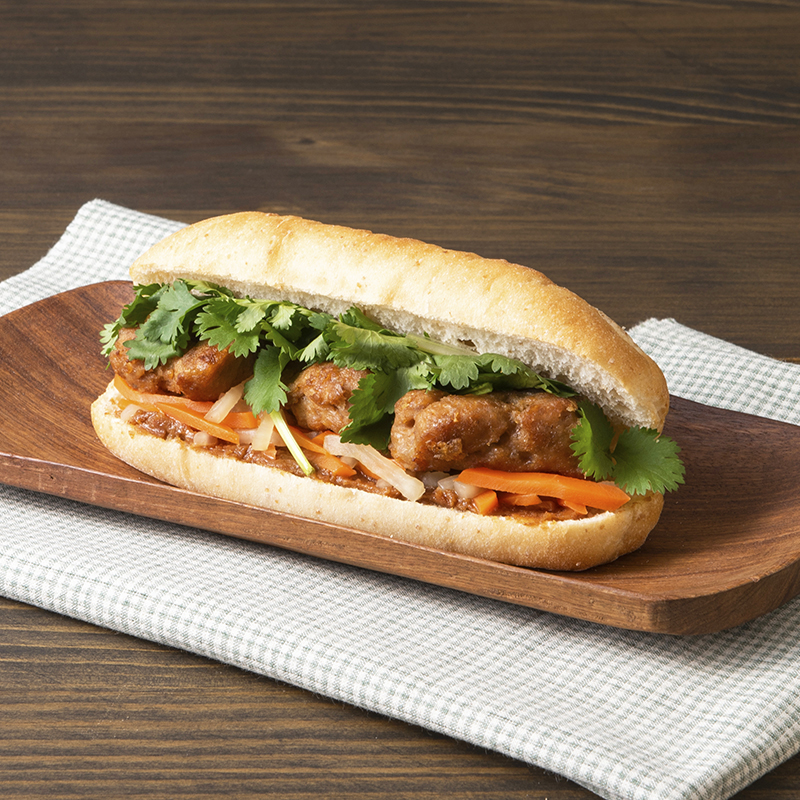 【レシピ】大豆からあげのバインミー