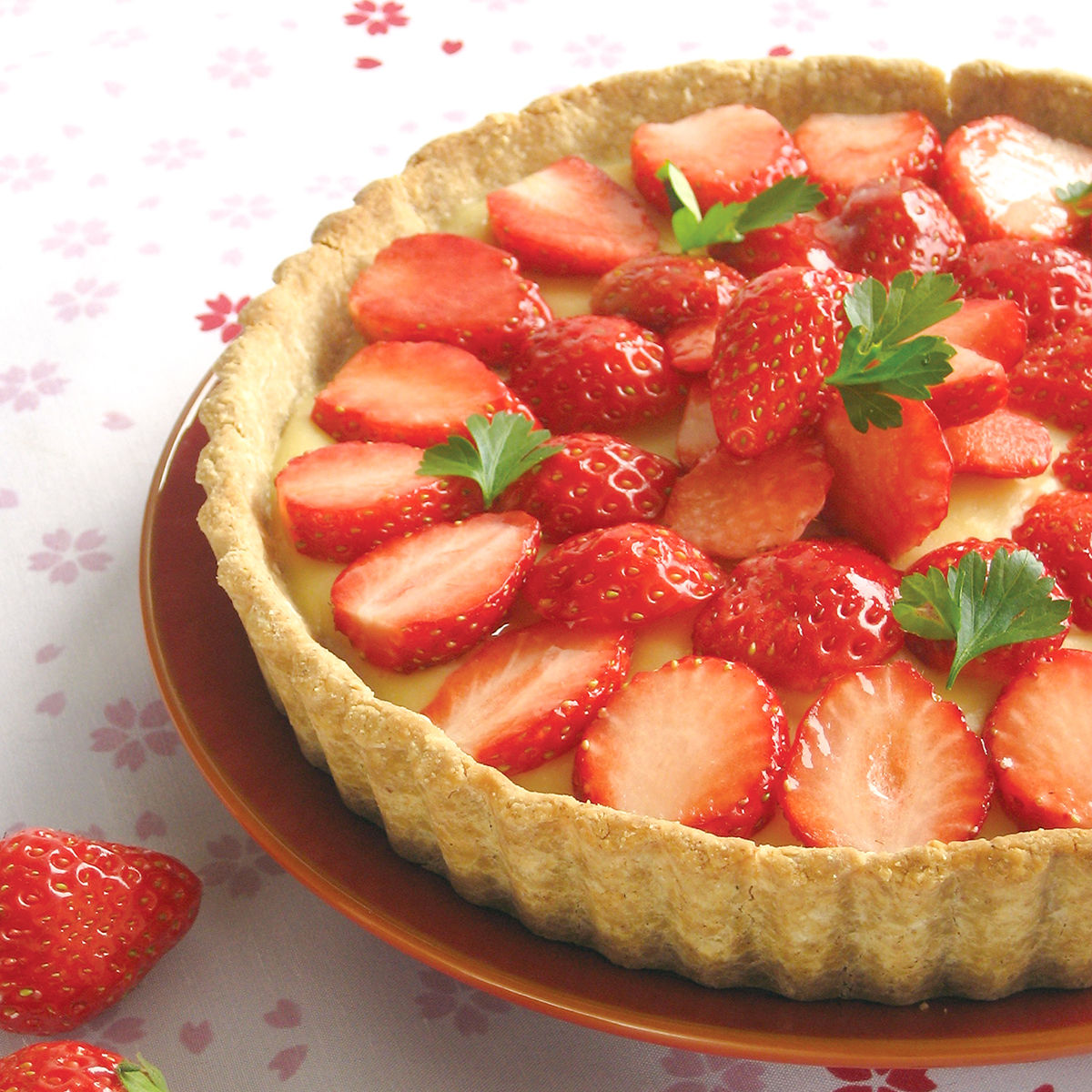 【レシピ】いちごの玄米タルト