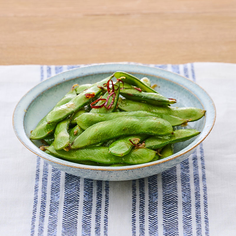 【レシピ】 枝豆の中華風ペペロンチーノ